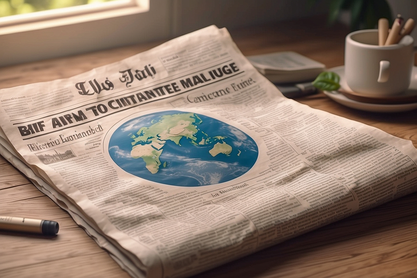 Global warming newspaper